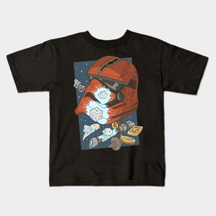 dungeon dice and light swords. Sci fi helmet. Kids T-Shirt